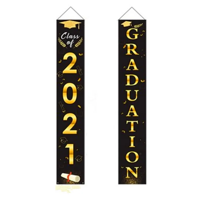 New Product Graduation Season Banner Curtain Party Party Porch Decoration Hanging Flags Banner