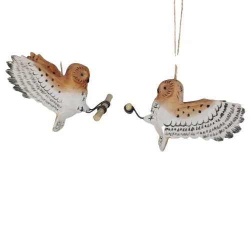 Оптовая продажа украшения дома 3D животного форма дерево резные деревянные Сова