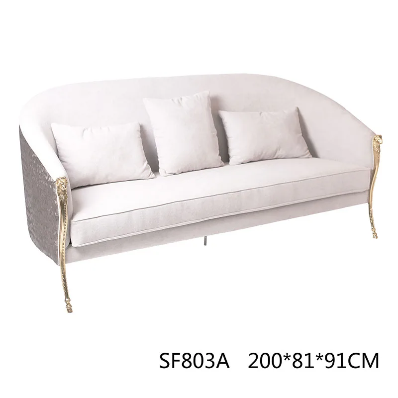 Manufacturer Luxury Classic Home Furniture Three-seat Living Room Sofa Cover