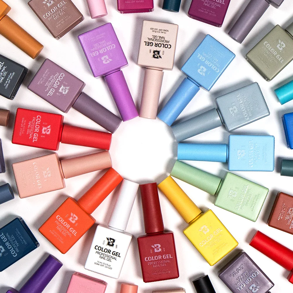 Nail Gel Supplies Custom Logo Resin Odorless Soak Off UV Gel Wholesale 60 Color Private Label Very Good Nail Gel Polish Set