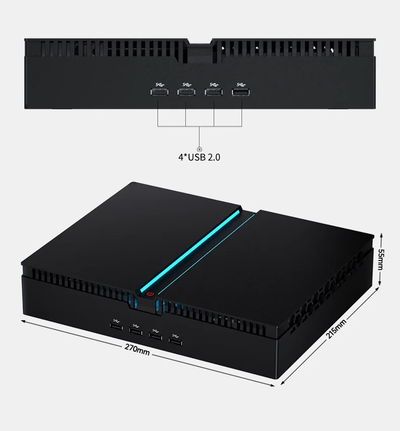 Мини-ПК 12-го поколения Intel Core i5 12400F/i7 12700F/i9 12900F CPU N-vidia RTX3060 12G 4K дисплей Wi-Fi США/ЕС/AU игровой компьютер