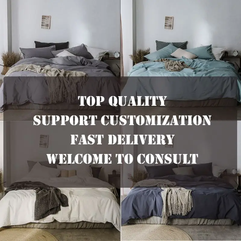 Hotel Bedding Set Turkish cotton satin wholesale Luxury Hotel Textile white 4 pcs duvet cover bed sheet pillow case