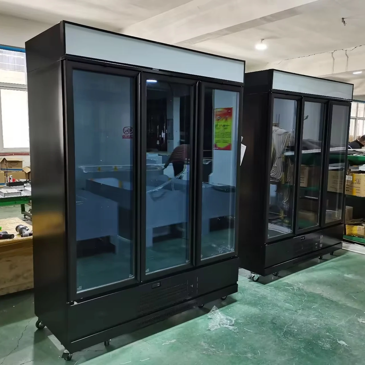 Commercial Single Door Cold Drink vertical showcase cooler Glass Door Refrigerator Display Transparent Door Fridge