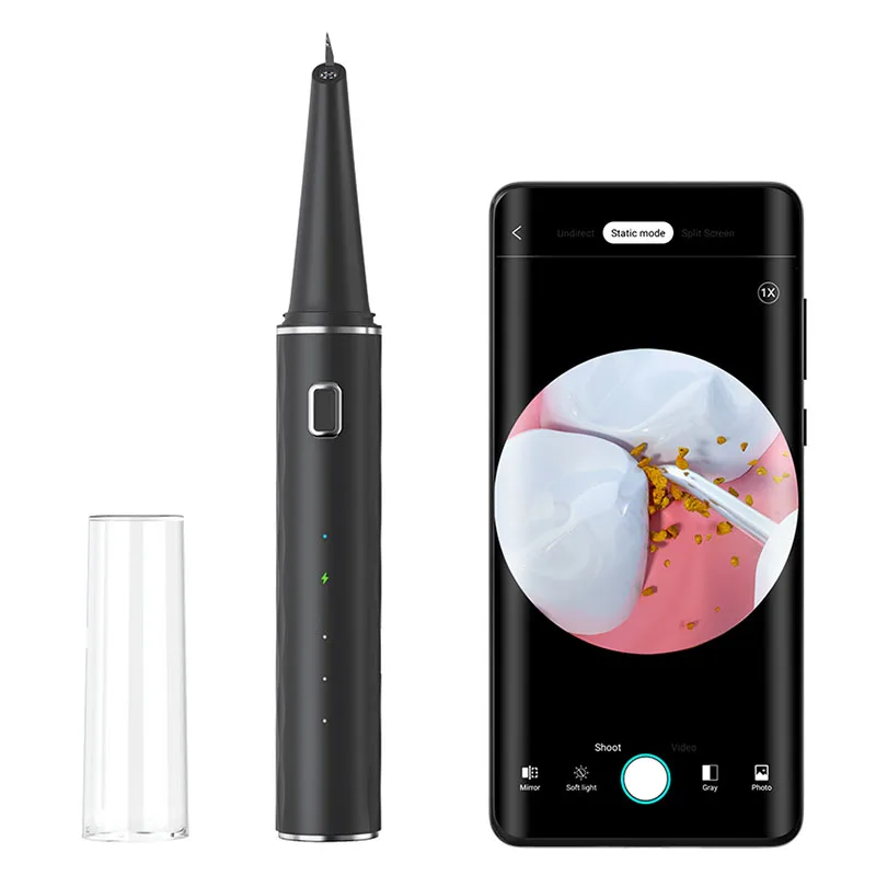 Valdus 2022 T12 Pro With Wifi 2mp Hd Endoscope Camera Wireless Electric Tooth Cleaner Visual Ultrasonic Dental Scaler
