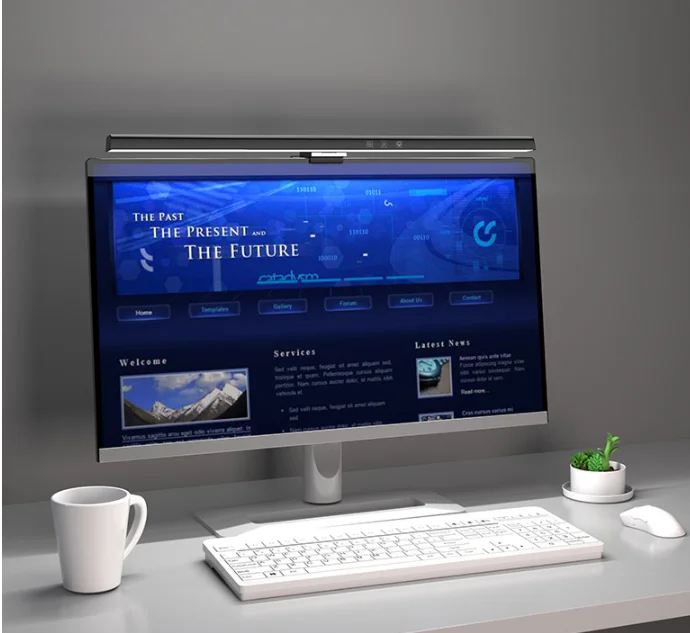 Laptop led smart eye protection clip lamp office reading computer monitor screen hanging lamp