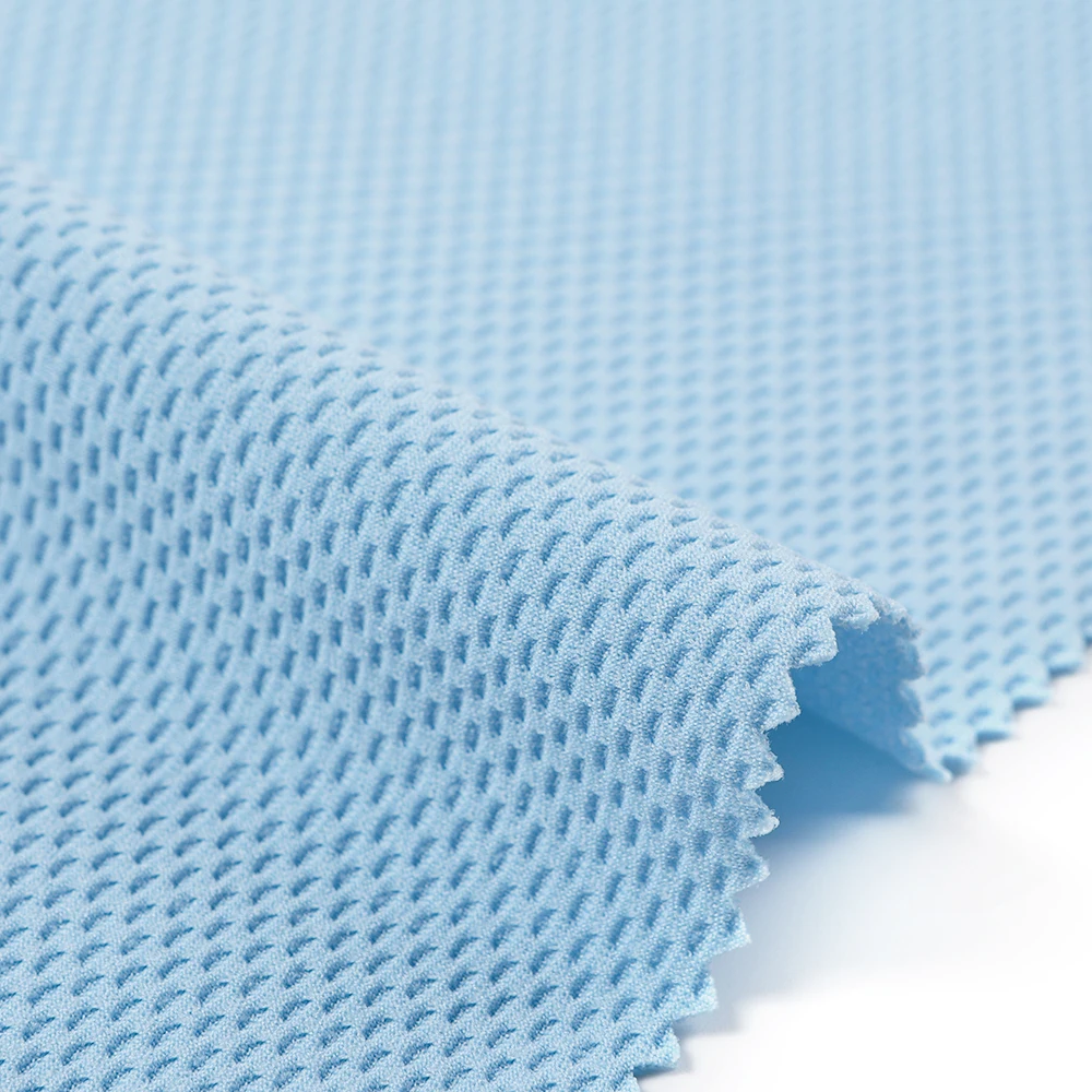 Sport Custom Quick Dry Breathable Polyester Knitted Pique 3D Mesh T-shirt Sportswear Spacer Fabric Outdoor Children Chair Fabric