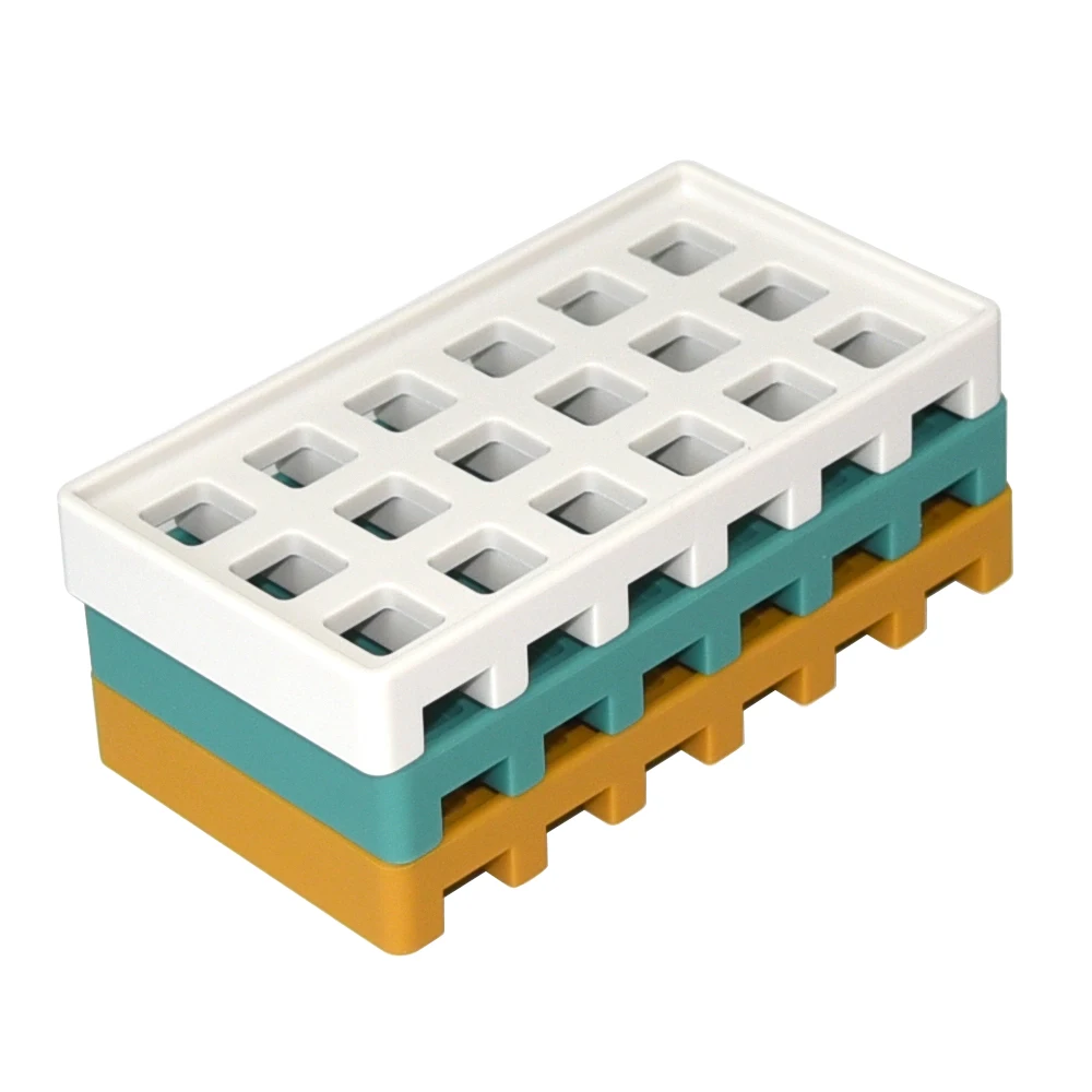 Wolife Original Design Easy Clean Thickened Soap Dish For Shower Self Draining Silicone Soap Dish Tray Bathroom Bathtub