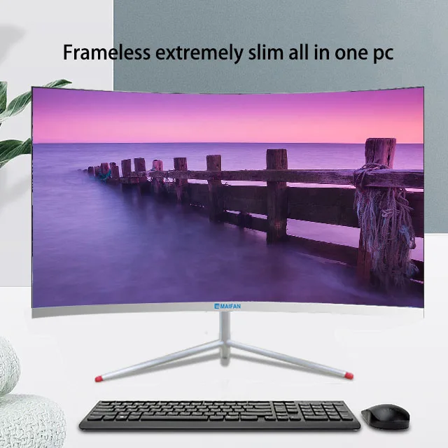 Hot Selling All In One PC 16 GB RAM Desktop I3 I5 I7 AIO PC 23.6 Inch FHD Curved Monoblock All In One PC