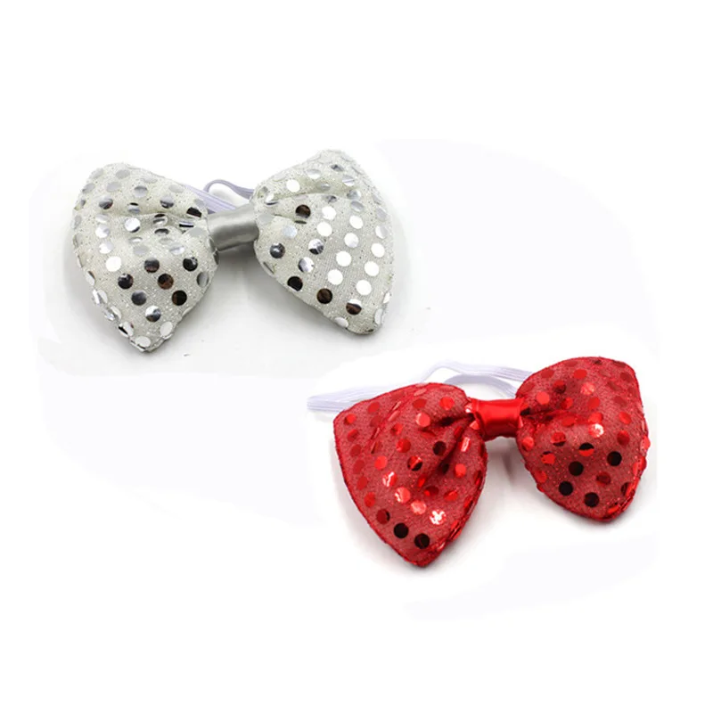 LED Flashing Bow Tie Light Up Necktie for Bar and Dance Parties