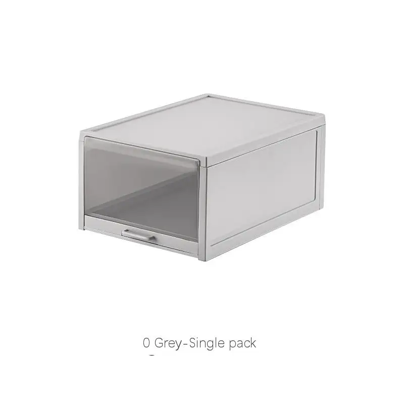Drawer-type transparent household plastic folding dustproof shoe box with drawer high quality  type shoe box  sliding