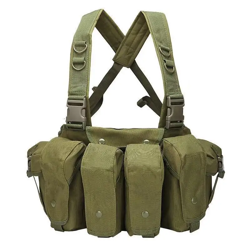 Wholesale Large Loading Pice Mitary Combat Training Magazine Pouch Chest Rig Tactical Vest