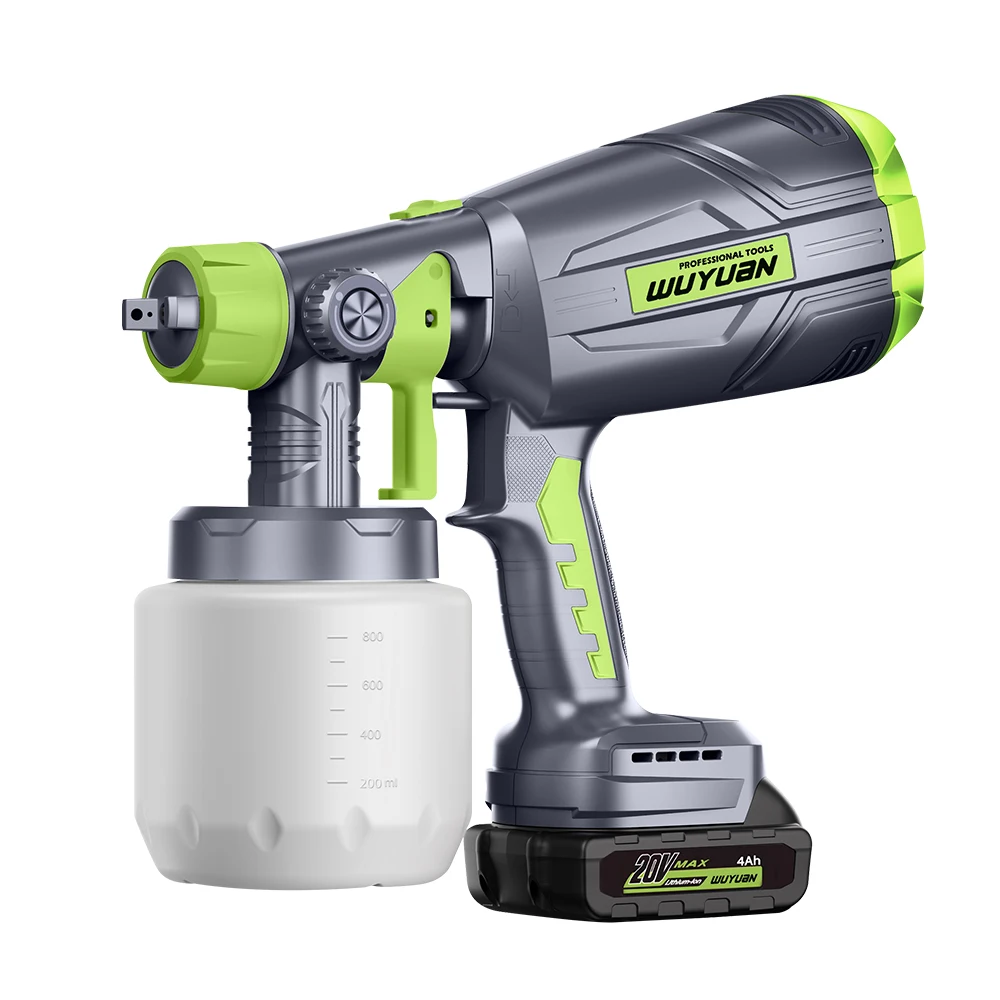 WUYUAN New Design Electrostatic Spray Guns Portable Cordless Power Paint Spray Gun