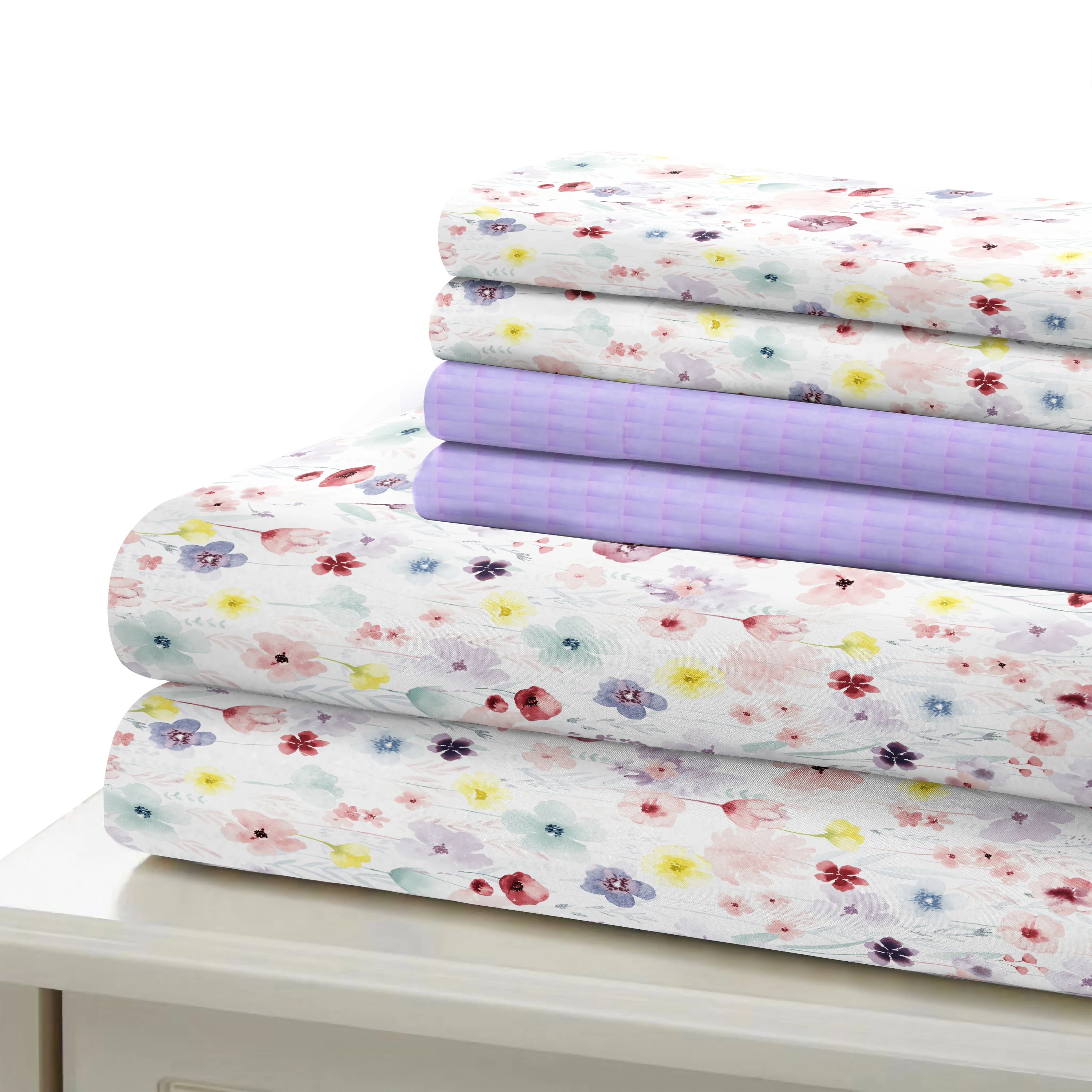 Good- colors-fastness  of 100%  polyester microfiber of pigment printing bedsheet fabric