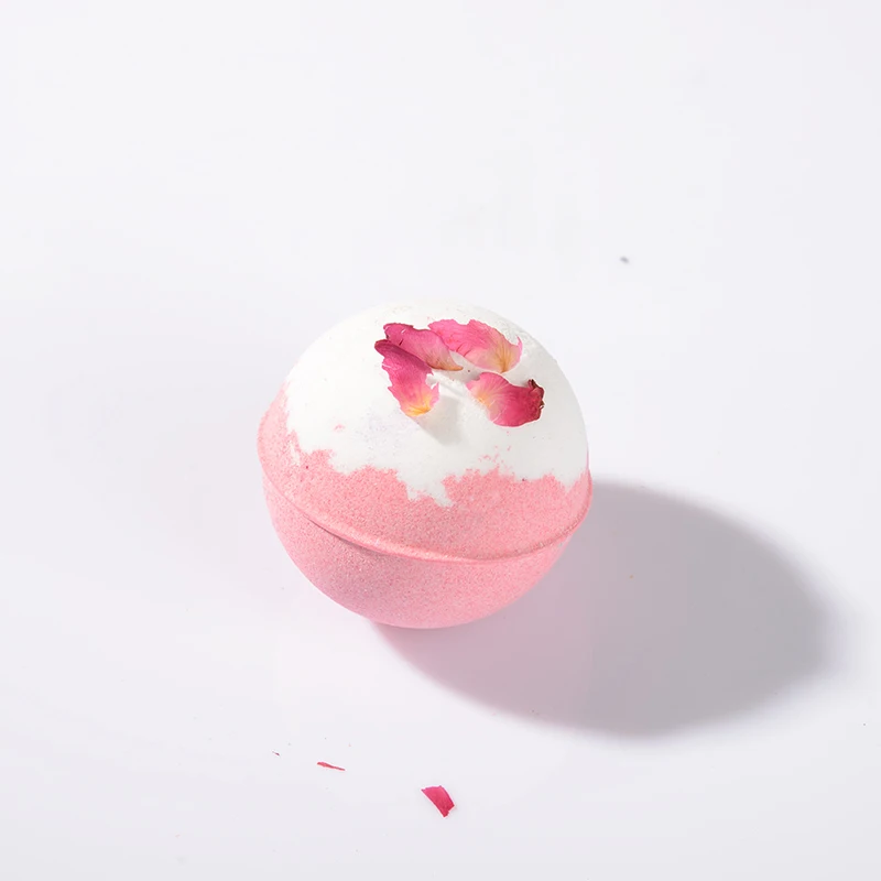 OEM Wholesale handmade fizzy bath bombs making kit  essential oil Rose scents bath bomb rose soap bath bombs