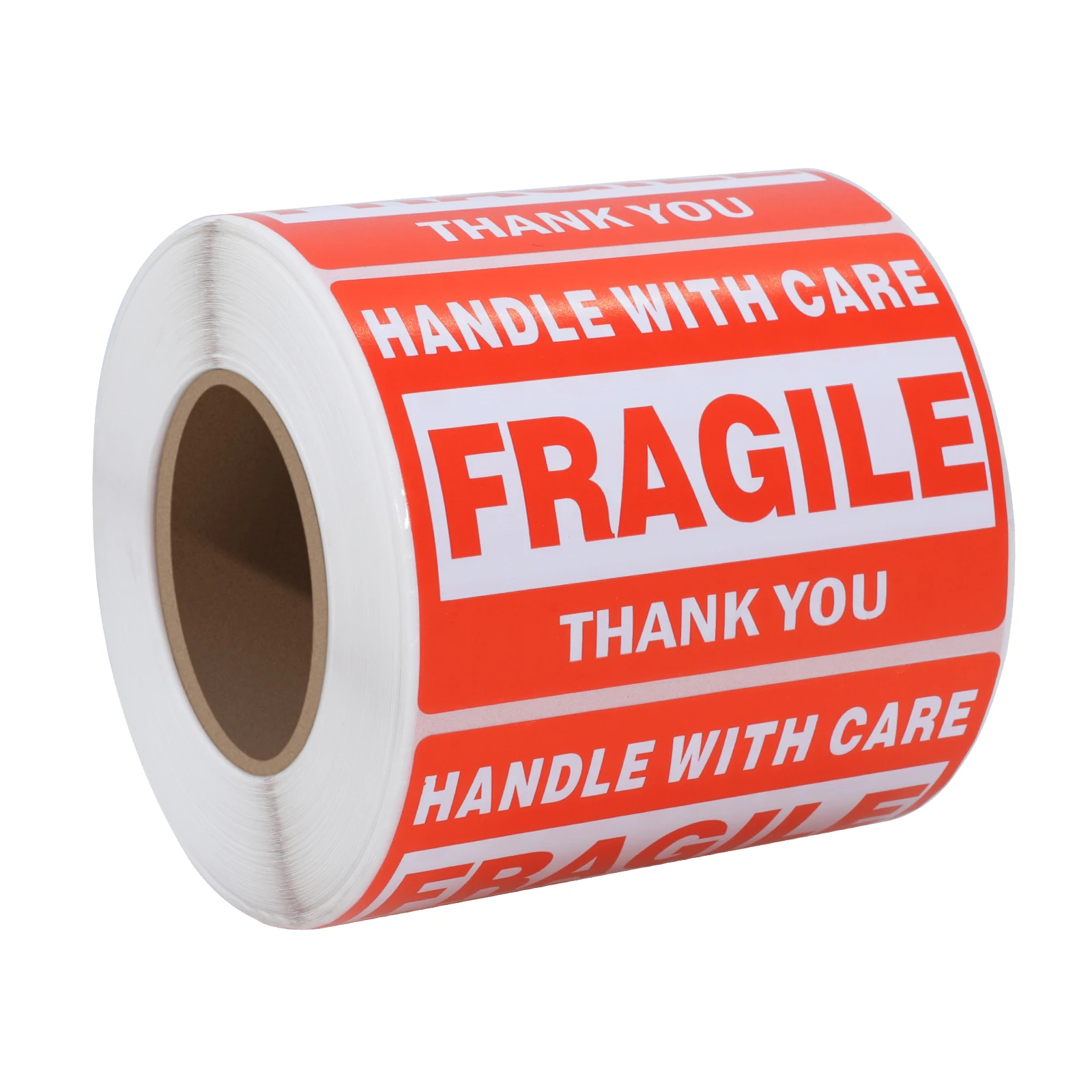 500pcs Per Roll Self Adhesive Fragile Stickers Handle With Care This Side Up Fragile Warning Label Stickers