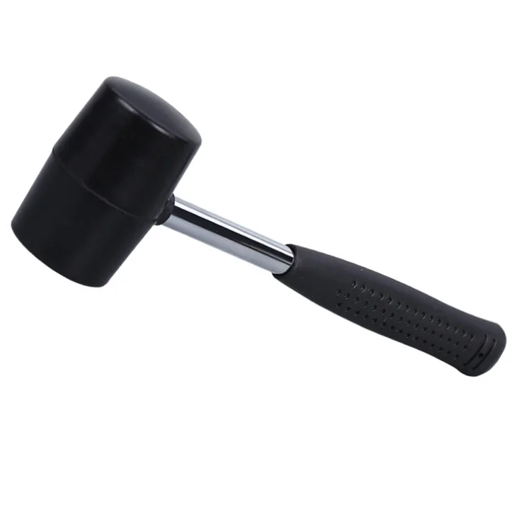 Rubber hammer Mallet with steel handle