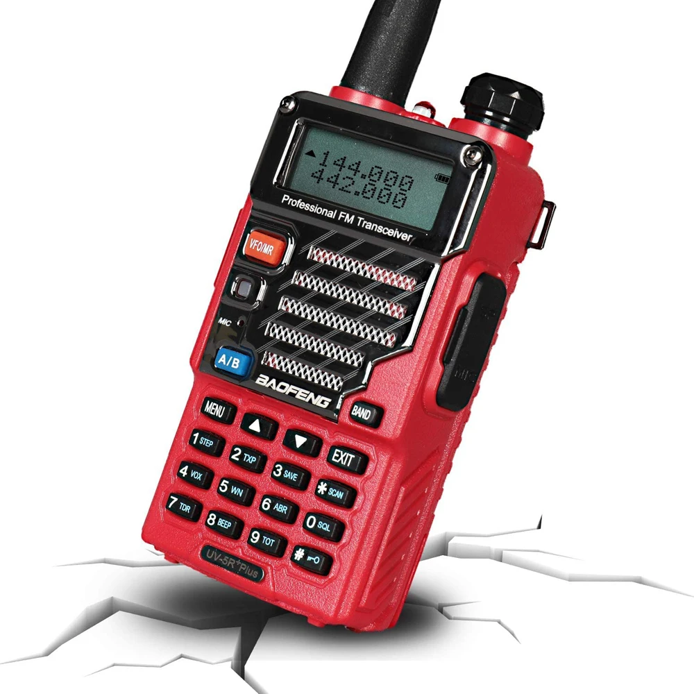 Baofeng оригинальный UV5R + плюс иди и болтай Walkie Talkie “иди Dual Band 136-174 МГц 400-520 Портативный BF UV-5R двухстороннее радио Pofung