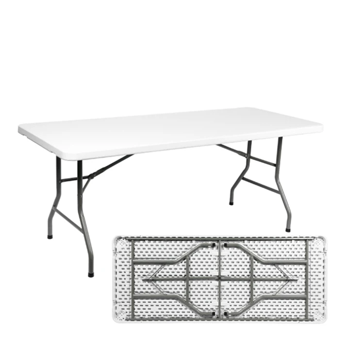 Wholesale Folding Plastic Lightweight Long White Portable Outdoor 6ft Rectangular Tables For Events