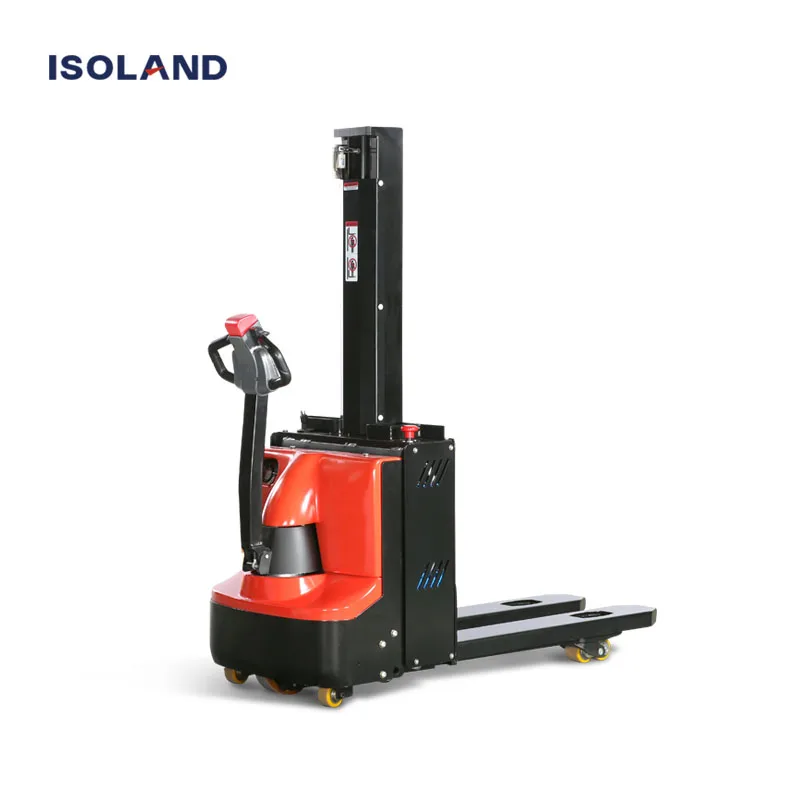 2ton Hydraulic Stacker Electric Stacker Lift Mini Electric Forklift Pallet Stacker