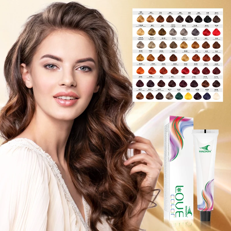 beauty products organic Salon Low Ammonia hair color hair care Private Label Color Dye Permanent Hair Color Cream