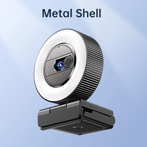 Кольцевой светильник для веб-камера HD с микрофоном конфиденциальности Обложка ПК USB мини камера Конференц-потоковое видео в реальном времени вызова веб-камеры