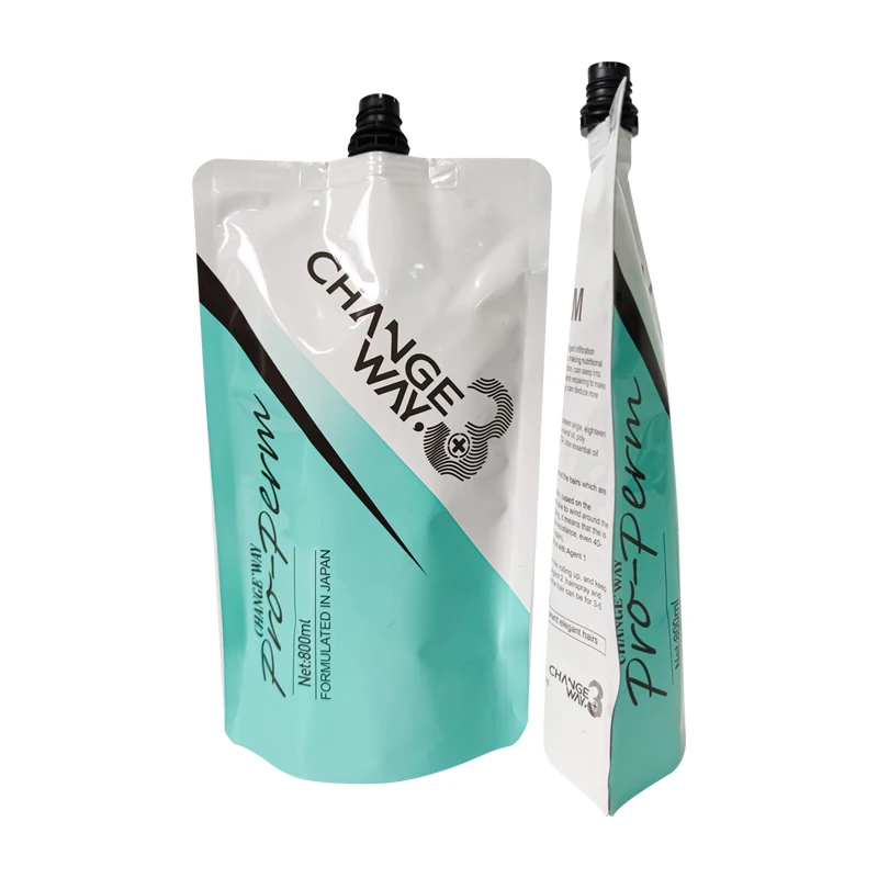 Manufacturer Digital Printing Aluminum Foil Cosmetics Plastic Packaging Pouch With Spout