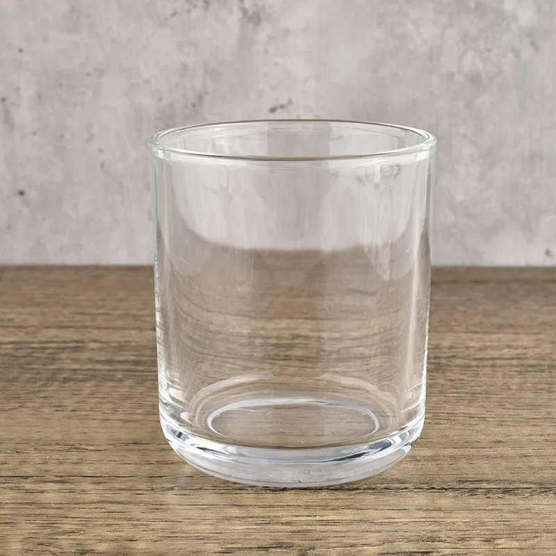 Wholesale Arc Bottom Glass Candle Holder for Home Decor Transparent Candlestick Custom Logo Glass Candle Jar 4 oz   8 oz 10 oz