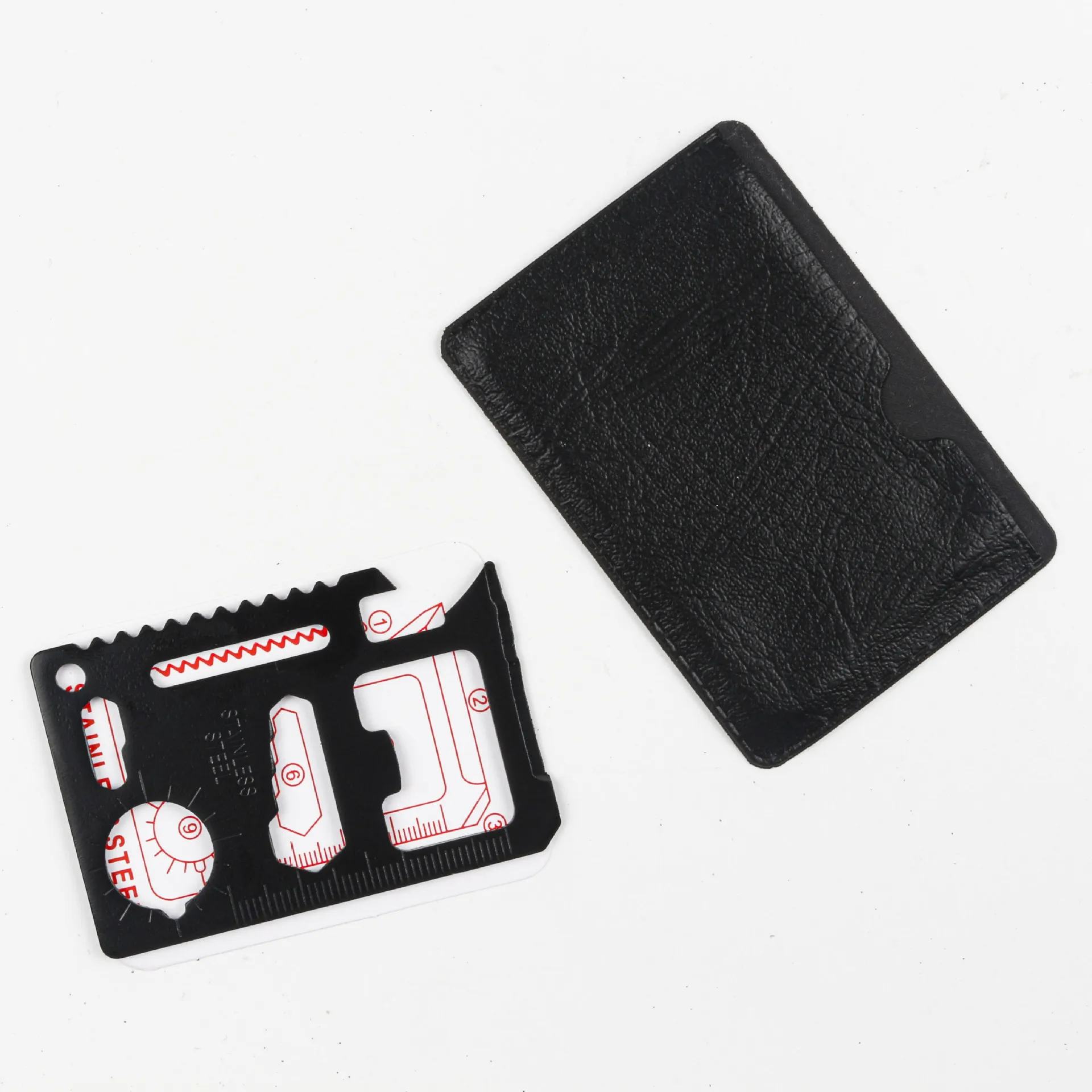 Premium 11-in-1 Survival Credit Card Multi Compact Multipurpose Everyday Carry Survival Pocket Tool Multi functional Saber Card