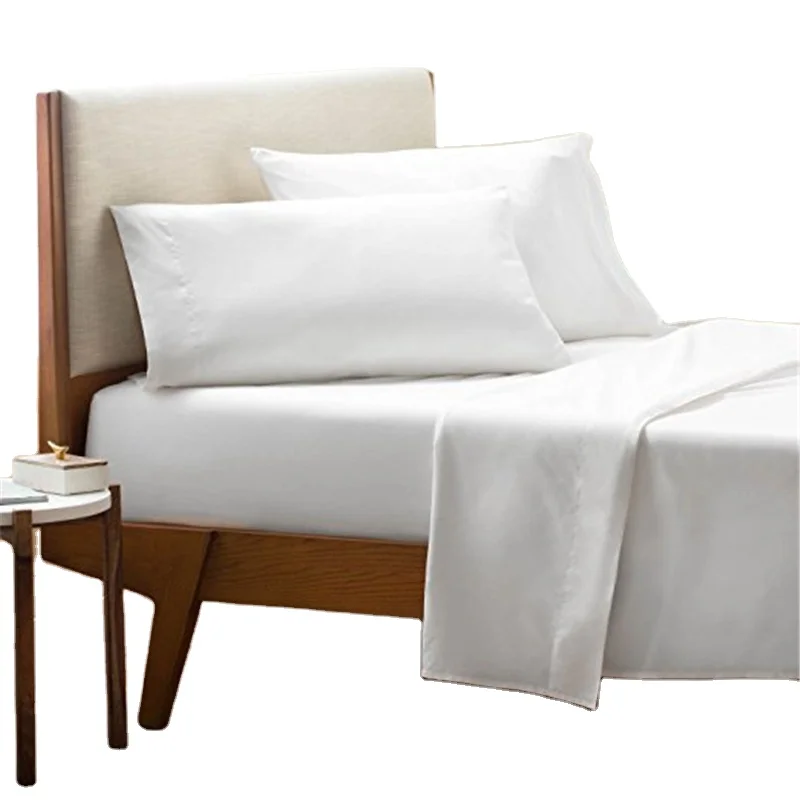 wholesale cheap luxury 100% cotton sheet sets hotel bed linen from China