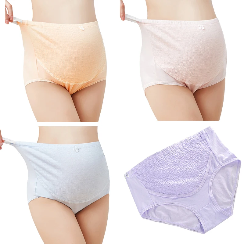 
Ladies High Waist Stretch Cotton Pregnant Postpartum Women Plus Size Underwear Maternity Panties 