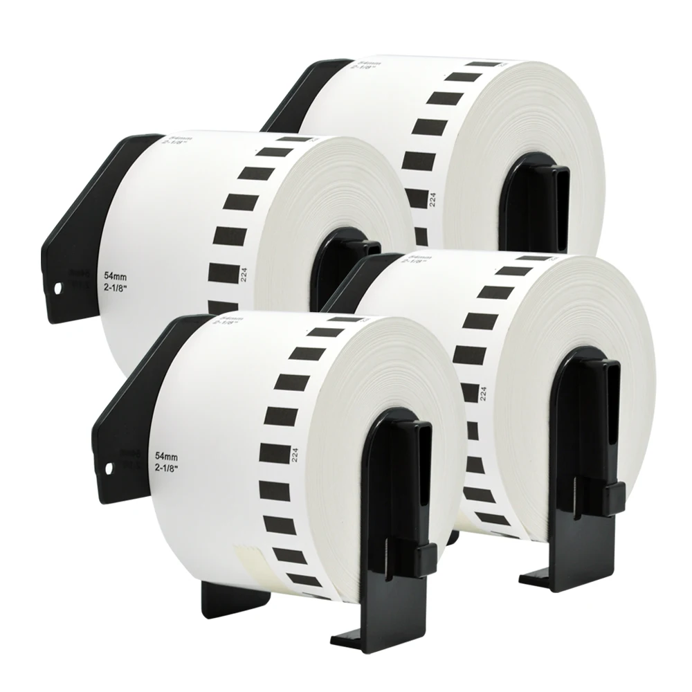 Compatible Labels dk-N55224 dk N55224 54MM*30.48M thermal paper sticker continuous Label