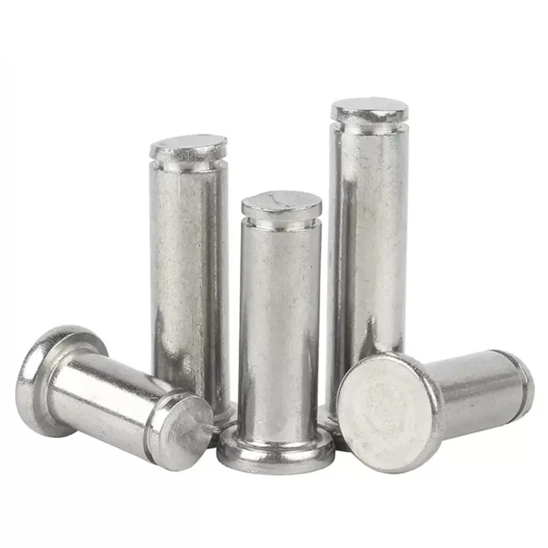 M3 M4 M5 M6 M8 M10 M12 Round Flat head Stainless Steel 304 316 Clevis Pin with groove