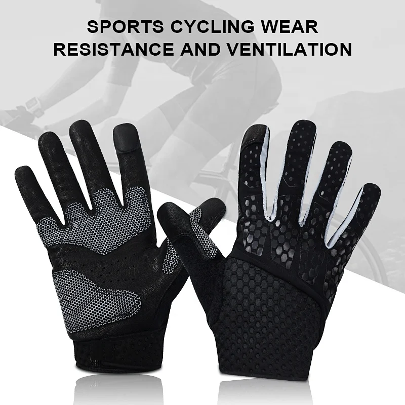 Fitness Sports Gloves Workout Exercise Weight Lifting Gym Gloves Men Training Full Finger Fitness Gloves DWF02LY