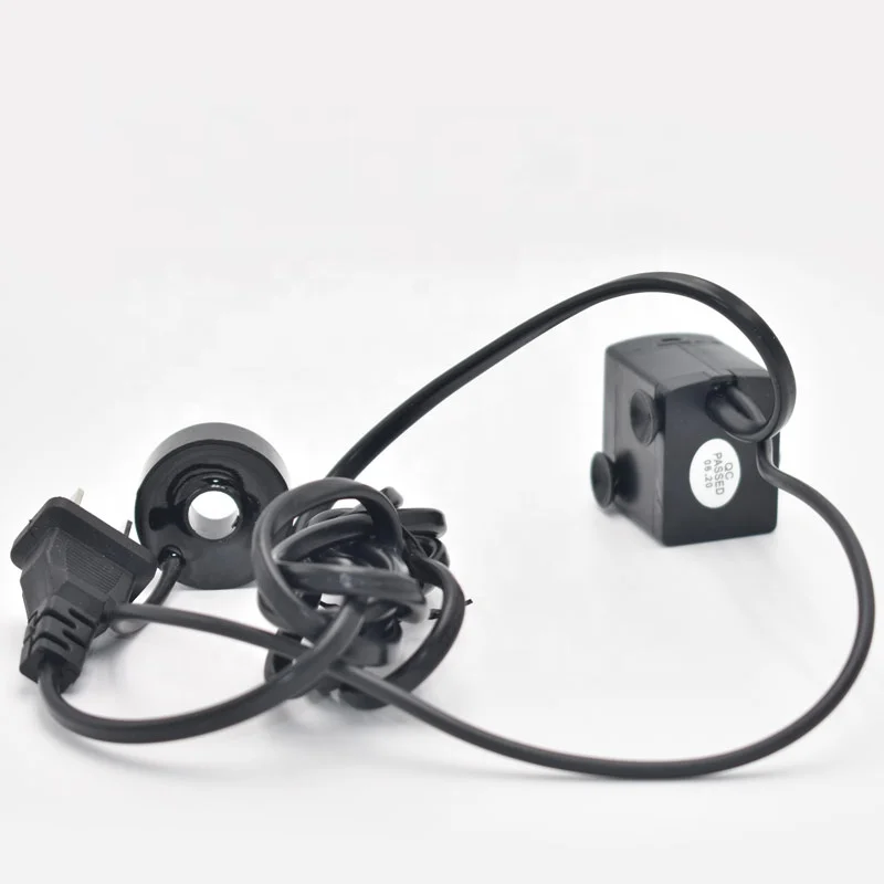 3W Pump with 4 LED Lights Mini Submersible Aquarium Pump for Fountain Rockery, 110V/220V, 50/60HZ, CN/EU/US/AU in Stock