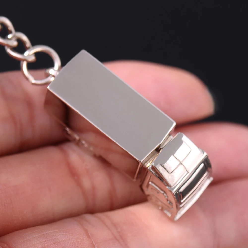 Personalized Custom 3D Metal Monogrammed Trucker Car key ring promotional driver gift semi truck keychain