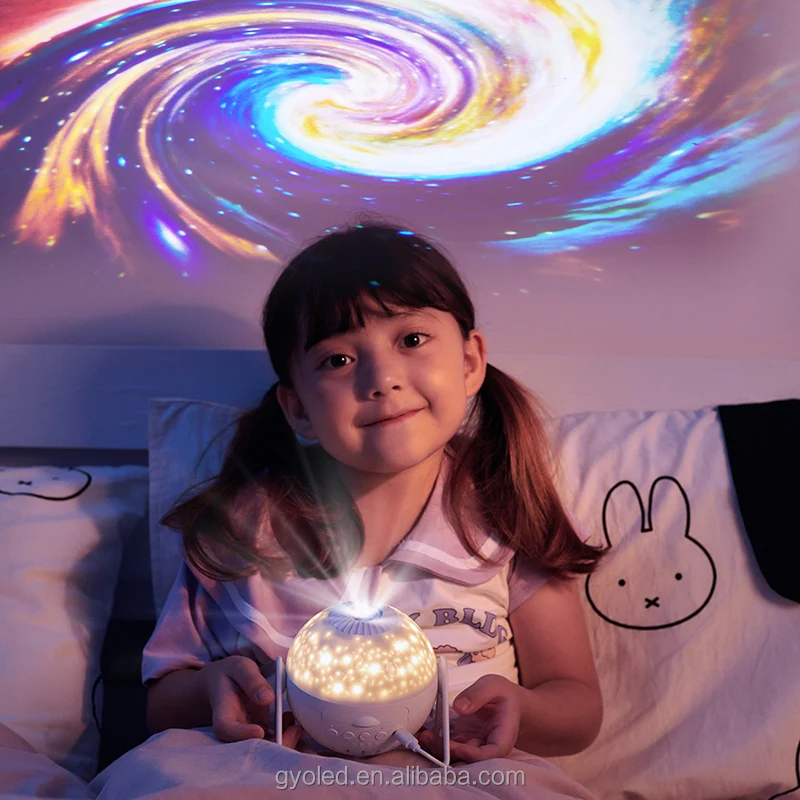 Colorlife Timed Starry Planetarium Projector Night Light Moon lamp for Kids