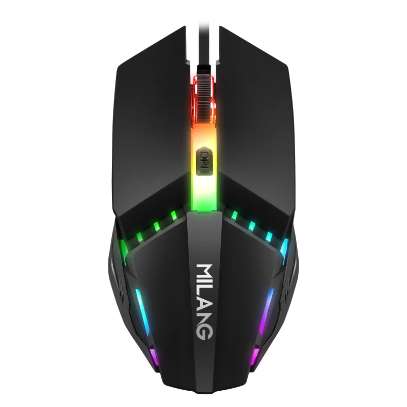 High -quality M5 colorful backlight gaming mouse 1600dpi aggravated block mouse suitable for laptop PC