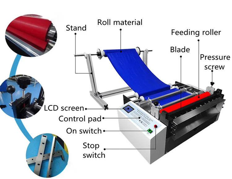 Full Auto Eva Foam Cutting Plastic Roll To Sheet Aluminium Foil Pet Film Pvc Cutter Machine Non-woven Fabric Punching Machine