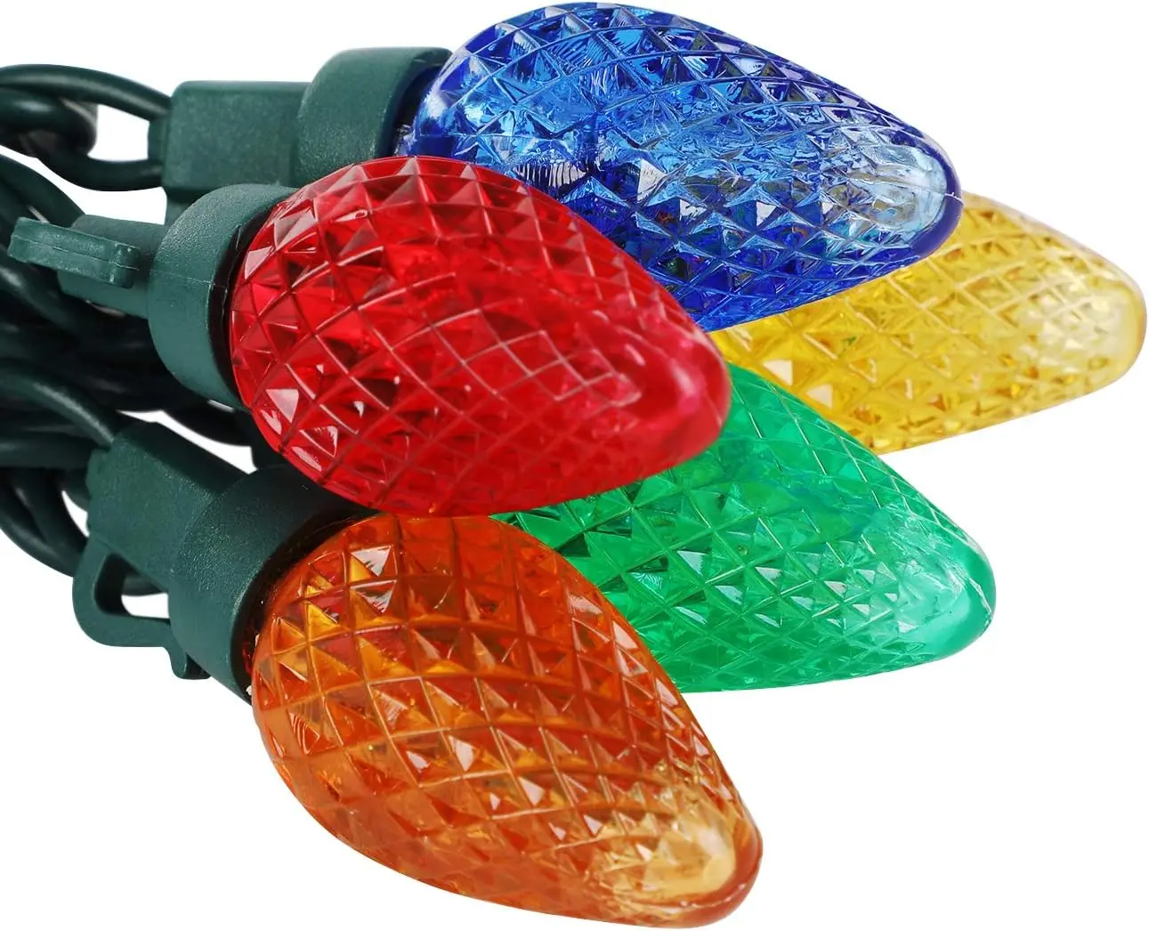 UL Multi  C7 LED Faceted Christmas Mini Light Christmas tree lights