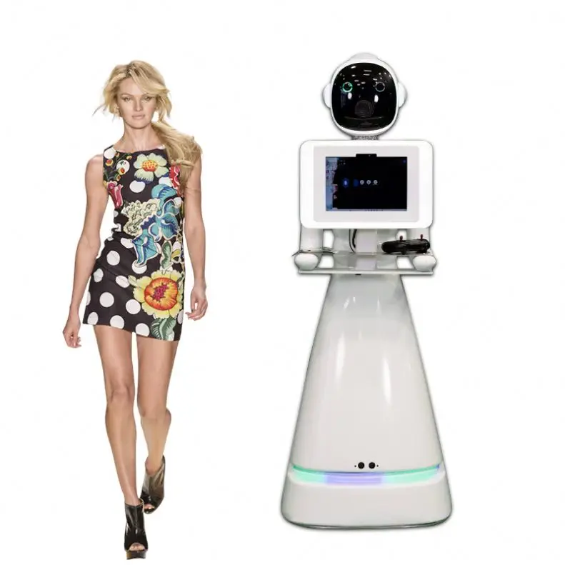 New portable mobile robot photo booth Fill light machine camera ipad selfie video Free accessories automatic spin 360 photobooth
