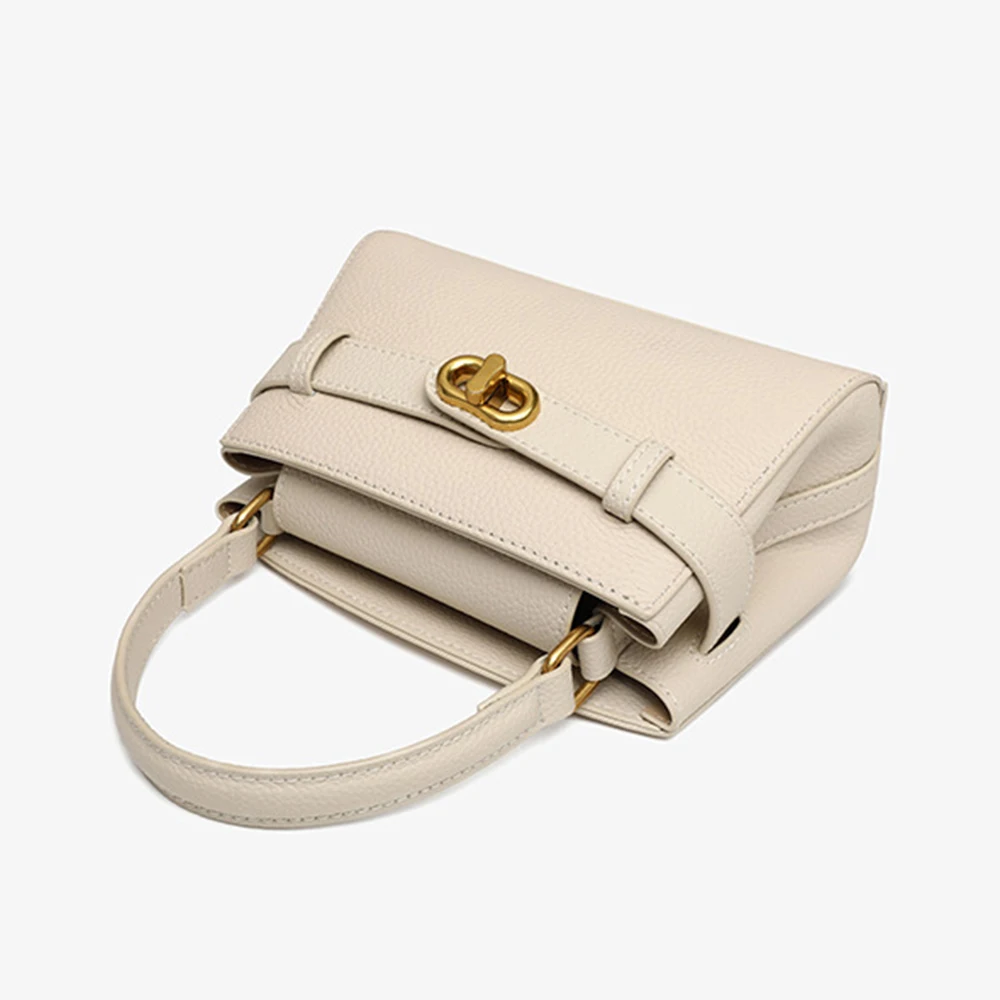 Guangzhou Latest Bags 2023 Women Cow Hide Genuine Pure Leather European Hand Bags Luxury Handbags Cowhide