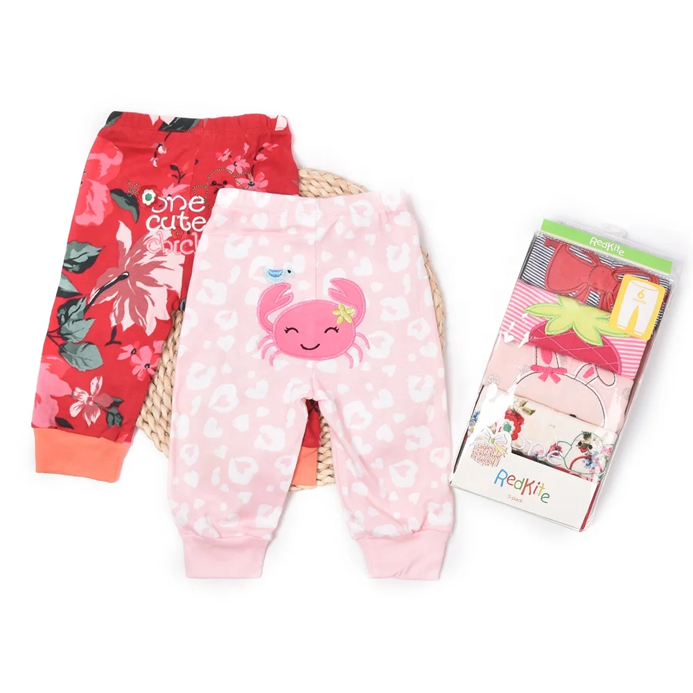 2.1 wholesale 5pcs / bag new fashion style 100% cotton baby harem long pants