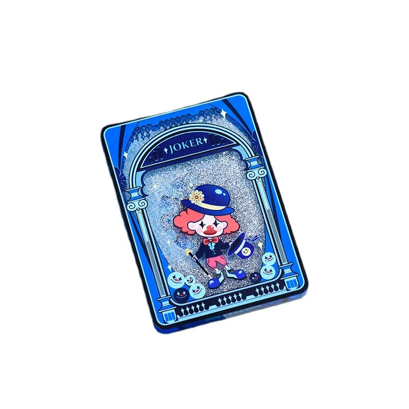 Na Xin Custom UV Printing Acrylic Charms Quicksand Mahjong Keychain Plastic Brick Pendant Wholesale