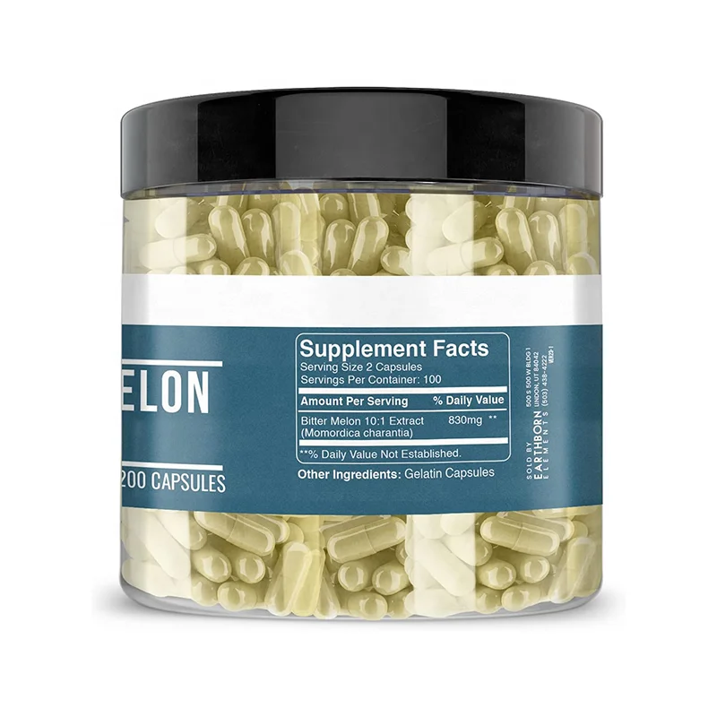 Private Label Pure Vitamins Antioxidant Organic Bitter Melon Capsules