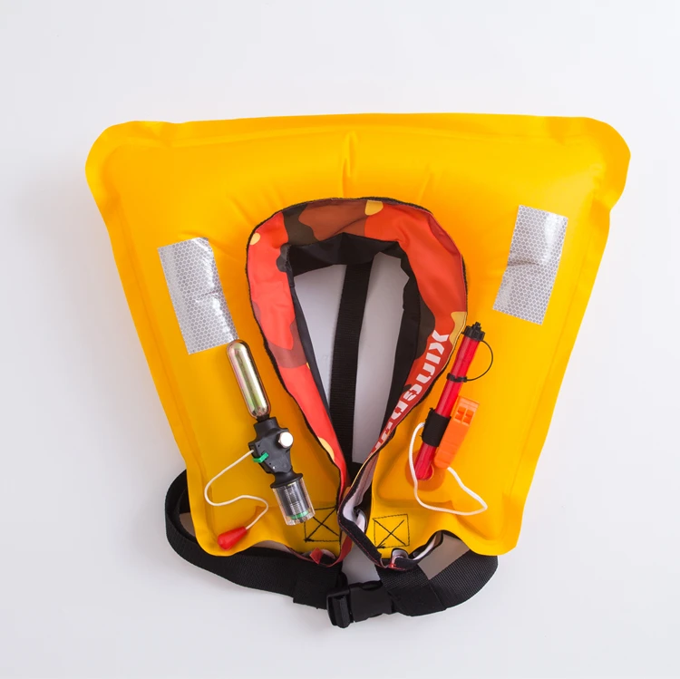 Распродажа, красочный экологически чистый Автоматический надувной спасательный жилет 75N для детей, одобрен CE