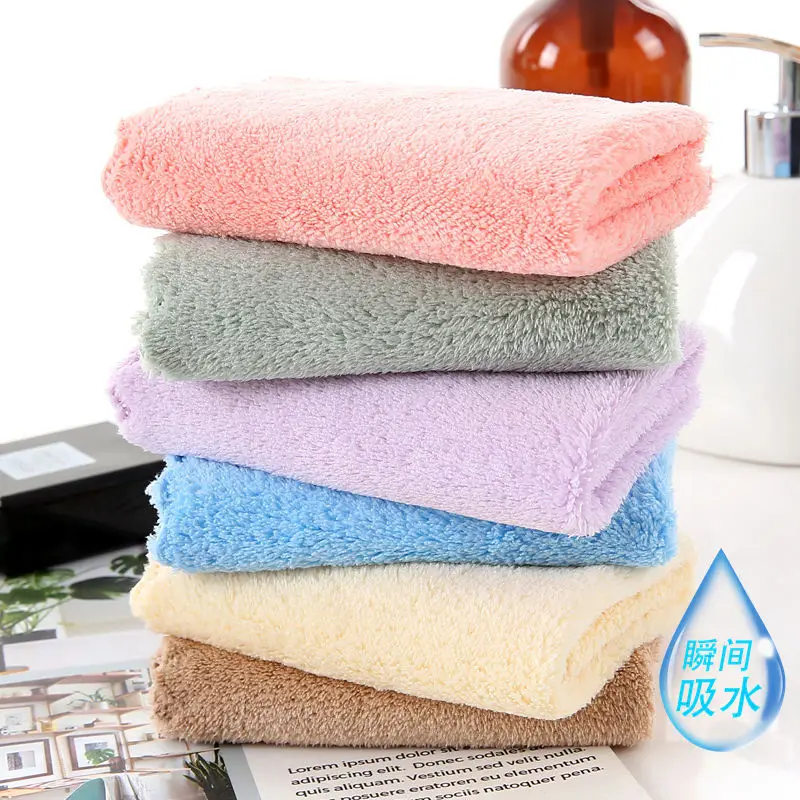 china supplier Microfiber Cleaning Non-stick Oil Washing Rag Wiping Absorbent Coral Velvet Dish Towels Kitchen Cleaning Cloth