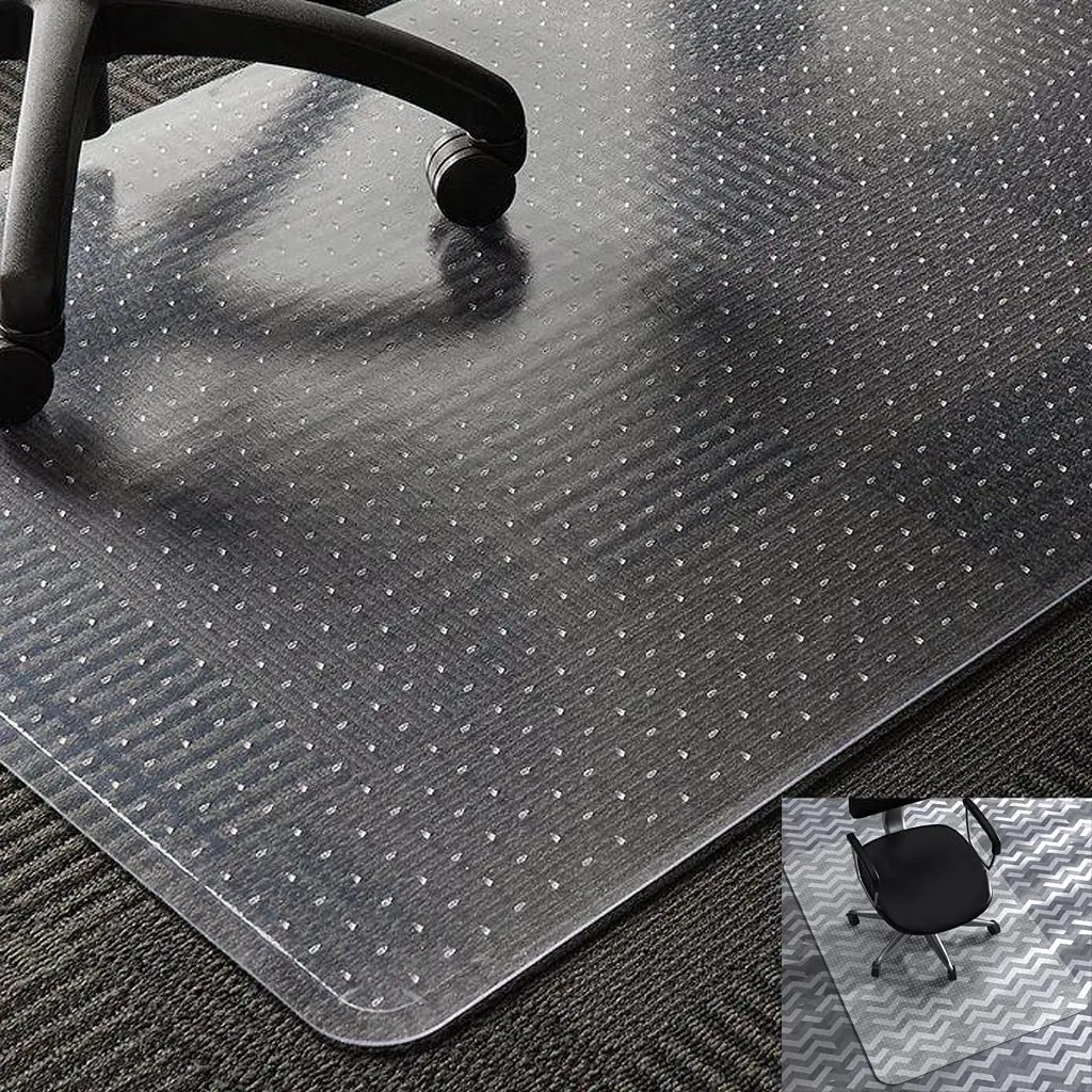 Office Transparent Chair Mat PVC Carpet Protective Mat Hard Floor Protective Chair Mat clear