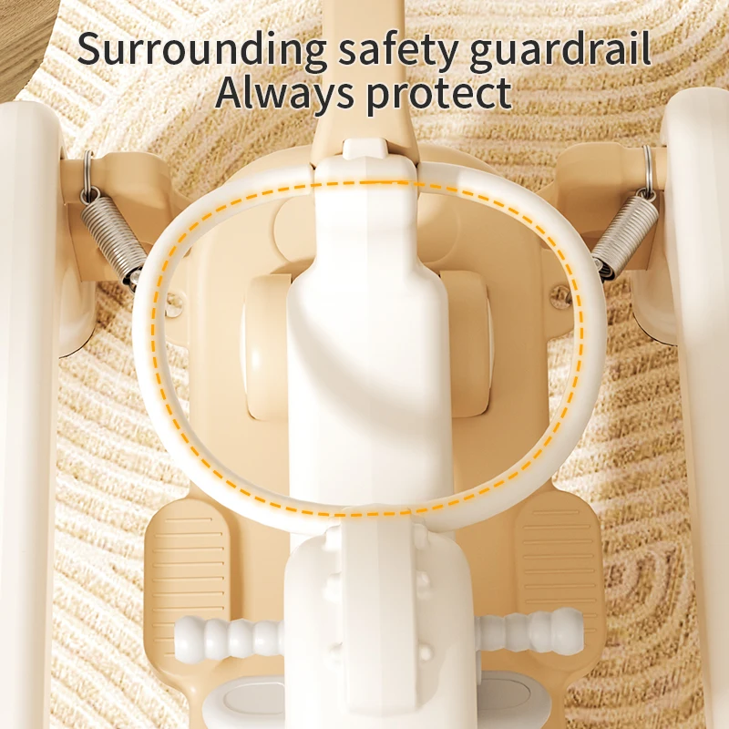 child kids mountable cars white bungee rocking horse ride on animals toy seesaw plastic for baby walker with handle