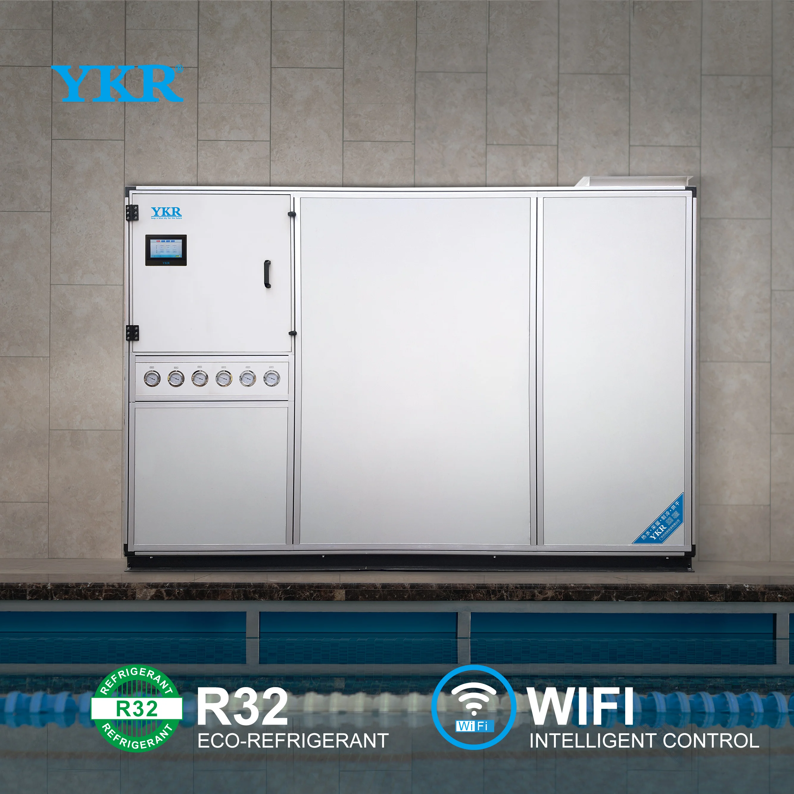 Manufacturers Can Provide Sample Swimming Pool Water Heating Swimming Pool Heat Pump Swimming Pool Heaters Electric Steel CE 380