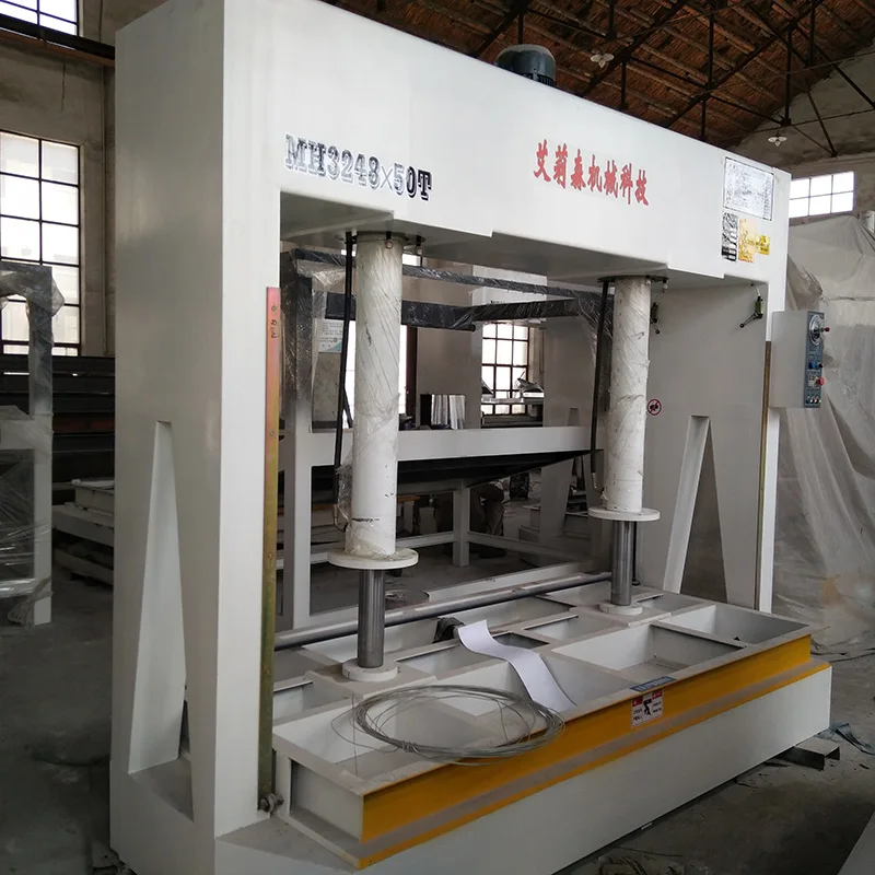 Деревообрабатывающий станок для холодного прессования с сильной структурой, гидравлическая деревообрабатывающая дверь, 50 тонн